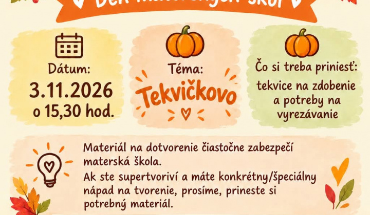 Fotka - Deň materských škôl 2026